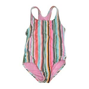 TYR  Sunset 1pc Swimsuit Striped Girls Size 7/8